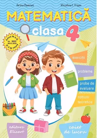 Matematica. Caiet de lucru clasa a 4-a (2025)