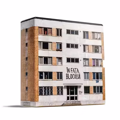 In fata blocului