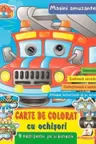 Masini amuzante - Carte de colorat cu ochisori