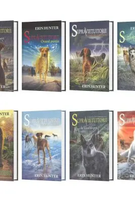 Pachet format din 8 titluri Supravietuitorii Orasul pustiu, Caderea Intunericului de Autorul Erin Hunter