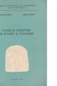 Studii si cercetari de istorie si toponimie