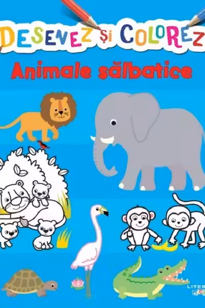 DESENEZ SI COLOREZ. ANIMALE SALBATICE