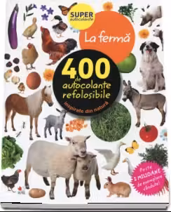 LA FERMA. 400 de autocolante refolosibile