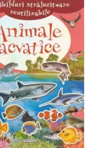 Abtibilduri stralucitoare reutilizabile - Animale acvatice