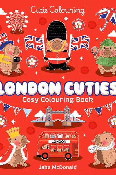 London Cuties Cosy Colouring Book