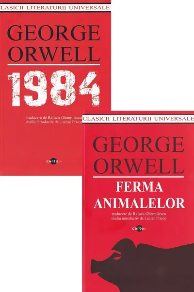 Pachet 2 cărți: George Orwell. Ferma animalelor + 1984