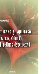 Optimizare si aplicatii. Spatii abstracte, eficienta, proiectii imediate si de perspectiva