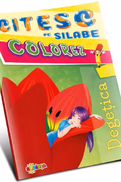 Citesc pe silabe. Colorez. Degetica