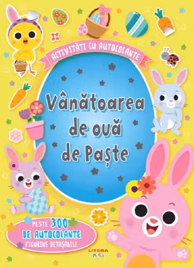 ACTIVITATI CU AUTOCOLANTE. VANATOAREA DE OUA DE PASTE