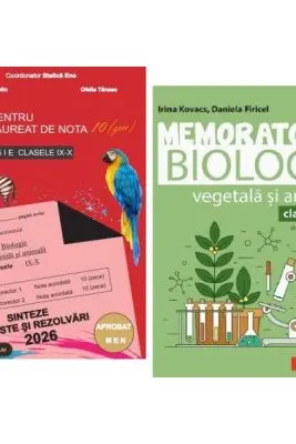 Pachet Bacalaureat Biologie 2026 clasele 9-10. Ghid pentru nota 10 si Memorator - Stelica Ene, Irina Kovacs