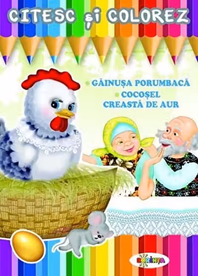 Citesc si colorez - Gainusa porumbaca
