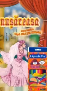 Cenusareasa - carte de colorat + Creioane color 12 culori