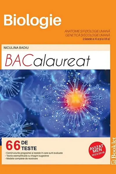 Biologie. Teste pentru Bacalaureat - Clasele 11-12