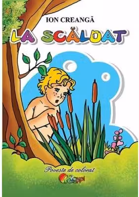 La scăldat. Poveste de colorat