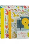 My Baby and Me 3 Books Baby Gift Box Set with 16 Milestone Cards (Baby Record Book Messages For Baby BookColouring Book & 16 Milestone Card)