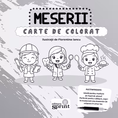 Carte de colorat. Meserii