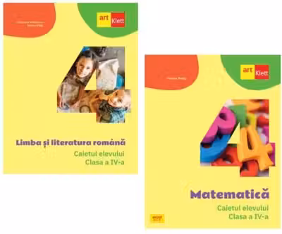 Pachet Caietul elevului clasa a 4-a. Limba si literatura romana si Matematica - Tudora Pitila, Mariana Mogos