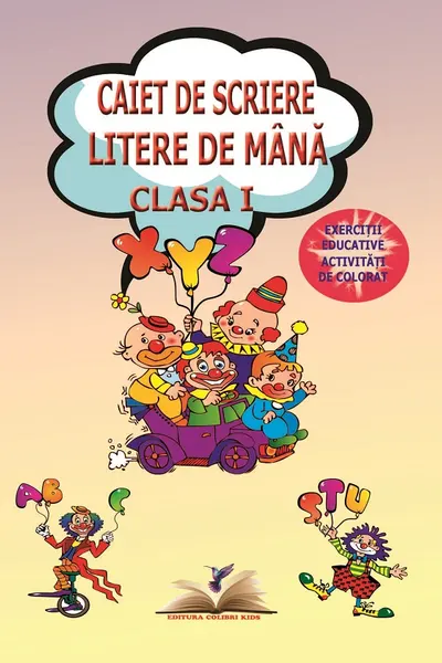 Caiet de scriere litere de mână - Clasa 1