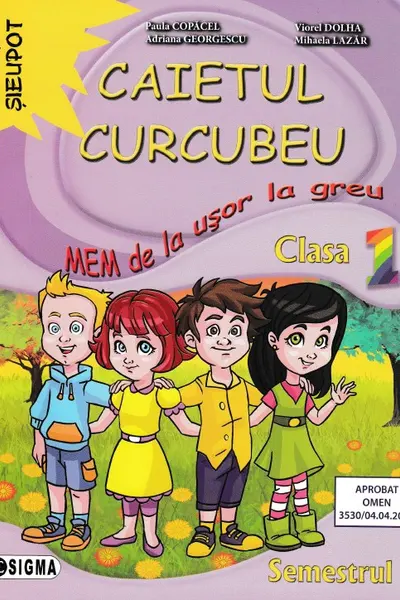 Caietul curcubeu MEM - Clasa 1 Sem.1