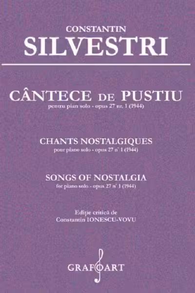 Cântece de pustiu pentru Pian solo opus 27 Nr.1