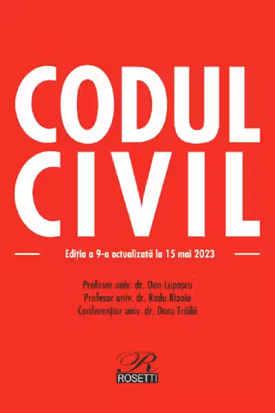 Codul civil Ed.9 Act.15 mai 2023