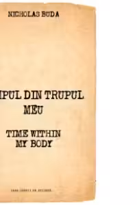 Timpul din trupul meu - Time within my body