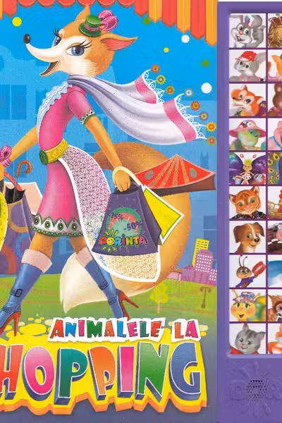 Carte cu sunete. Animalele la shoping