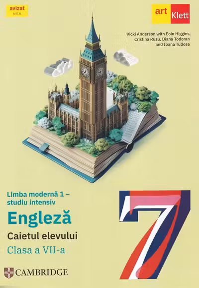Limba engleza. Limba moderna 1 - Clasa 7 - Studiu intensiv - Caietul elevului