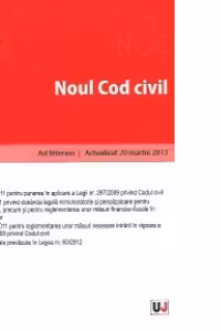 Noul Cod civil - Ad litteram - Actualizat 20 martie 2013