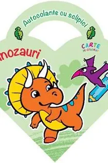 Autocolante cu sclipici Dinozauri