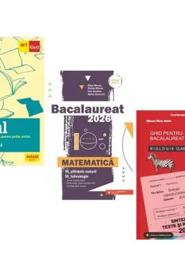 Pachet Bacalaureat 2026. Eseul. Pregatire individuala pentru proba scrisa, Matematica M-stiintele-naturii si M-tehnologic si Biologie clasele 9-10 - Liliana Paicu, Mihai Monea, Stelica Ene