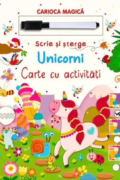 Unicorni. Scrie si sterge. Activitati