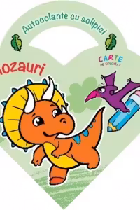 Autocolante cu sclipici Dinozauri