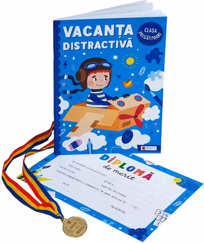 Pachet: Vacanța distractivă + Diplomă + Medalie - Clasa pregătitoare