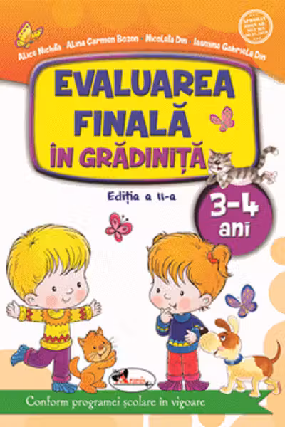 Evaluarea finală în grădiniță 3-4 ani