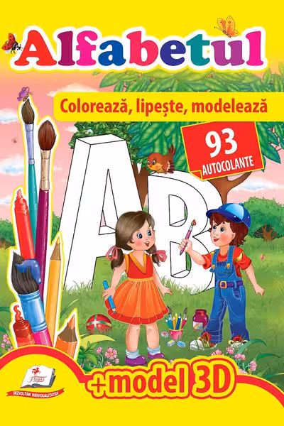 Coloreaza lipeste-Alfabetul