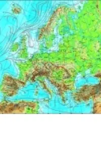 Harta Europa 120x160 cm, fizico-geografica/politica