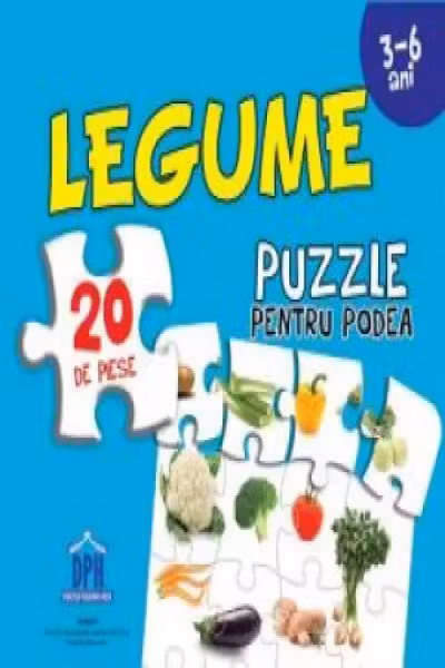 Legume puzzle de podea 50/70 + afis 50/70