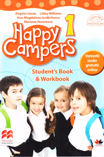 Happy campers Student book workbook clasa 1