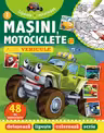 Masini motociclete si alte vehicole. Lipeste si coloreaza.