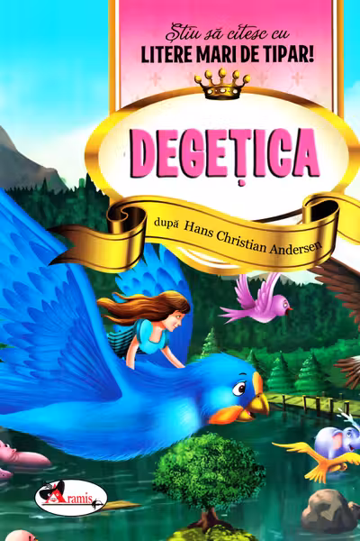 Degetica - Stiu sa citesc cu litere mari de tipar!