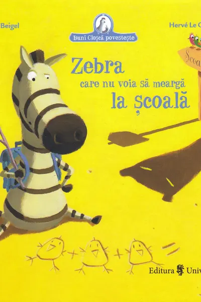 Zebra care nu voia să meargă la școală