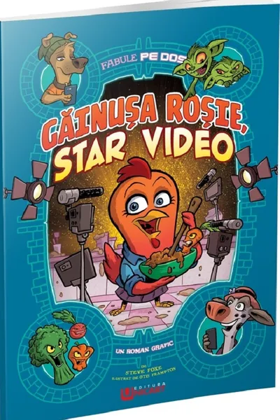 Găinușa Roșie, star video. Fabule pe dos (benzi desenate)
