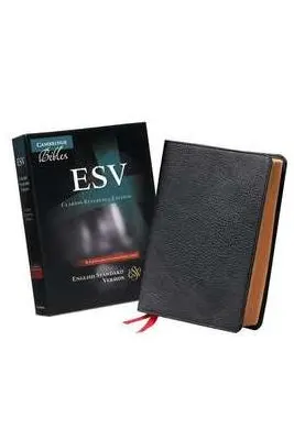 ESV Clarion Reference Bible, Black Edge-lined Goatskin Leather