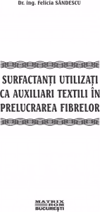 Surfactanti utilizati ca auxiliari textili in prelucrarea fibrelor