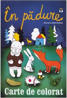In padure. Carte de colorat