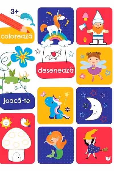 Coloreaza deseneaza joaca-te (3 ani+)