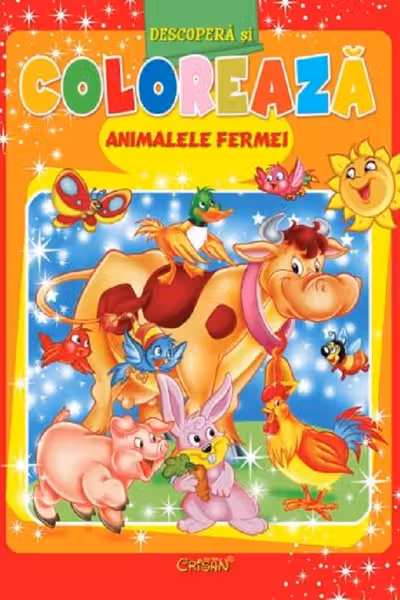 Animalele fermei. Descoperă și colorează