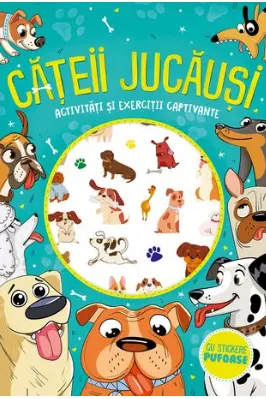 Cateii jucausi - stickere pufoase