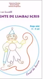 Arlechino ne invata elemente de limbaj scris - caiet de lucru pentru 3-4 ani